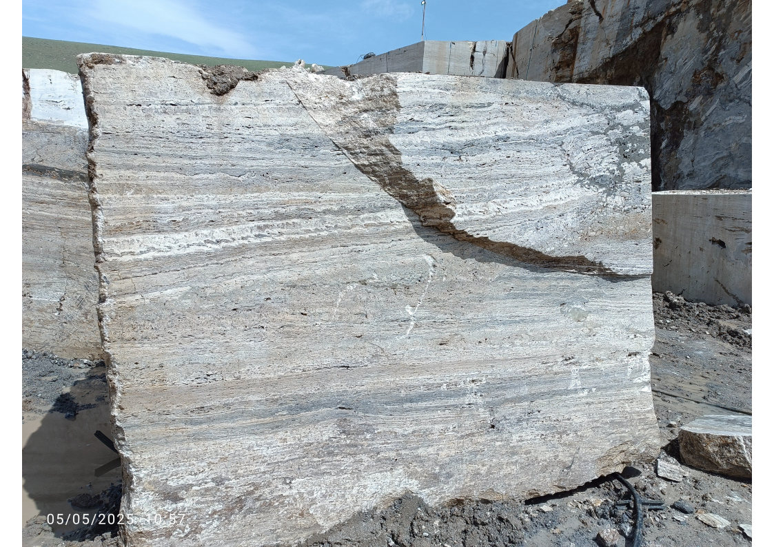 Block.No.406.SD.2_Page4 Marjan Silver Travertine - No. 406 - Image 1