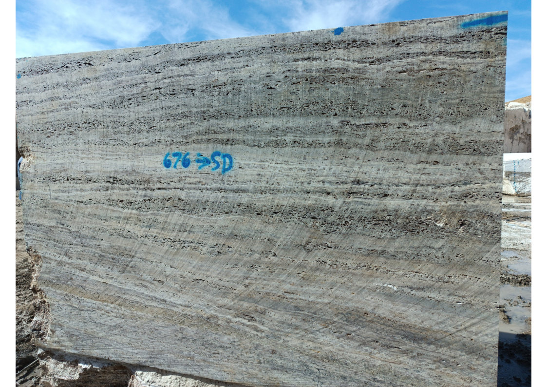 Block.No.676SD.1_Page4 Marjan Silver Travertine - Image 1