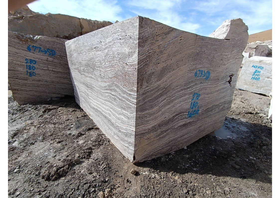 Block.No.679.SD.2_Page1 Marjan Silver Travertine - No. 679 - Image 1