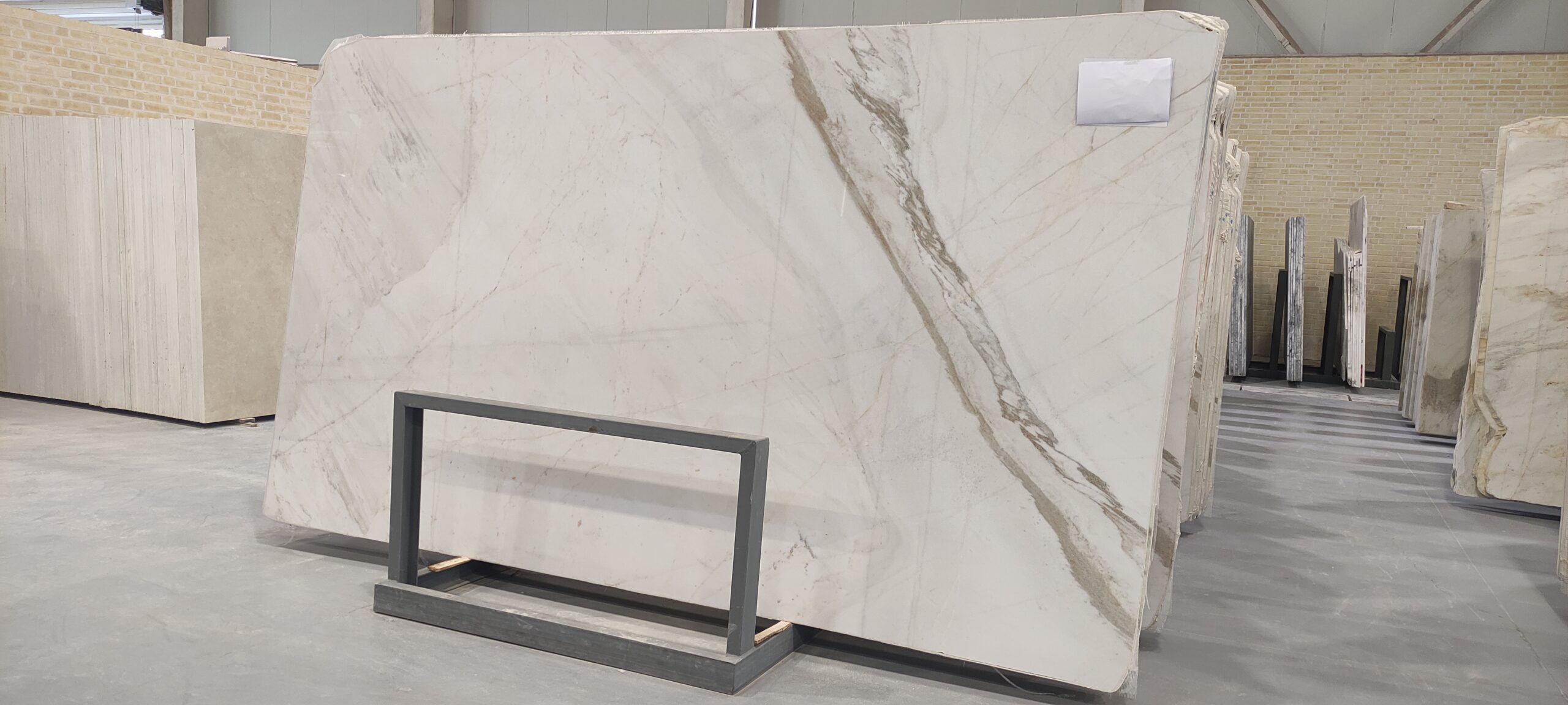 S0824 (2) Ice White Marble Slab - Image 1