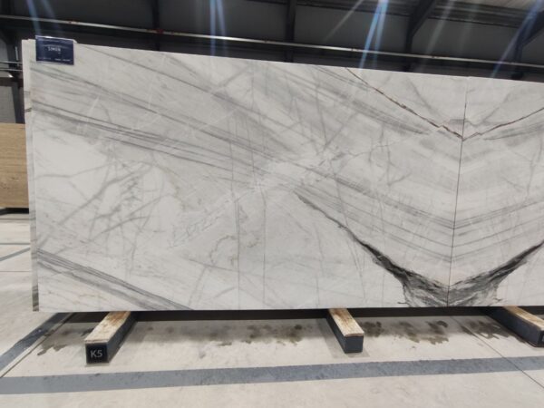 White Fusion Marble Slab