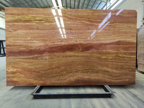 Red Travertine Slab