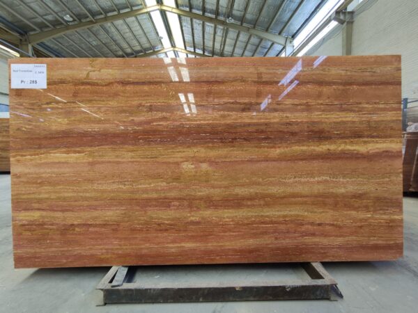 Red Travertine Slab